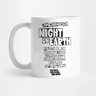 Night on Earth Tribute - Cinematic Masterpiece Apparel with Jarmusch's Legendary Cast Mug